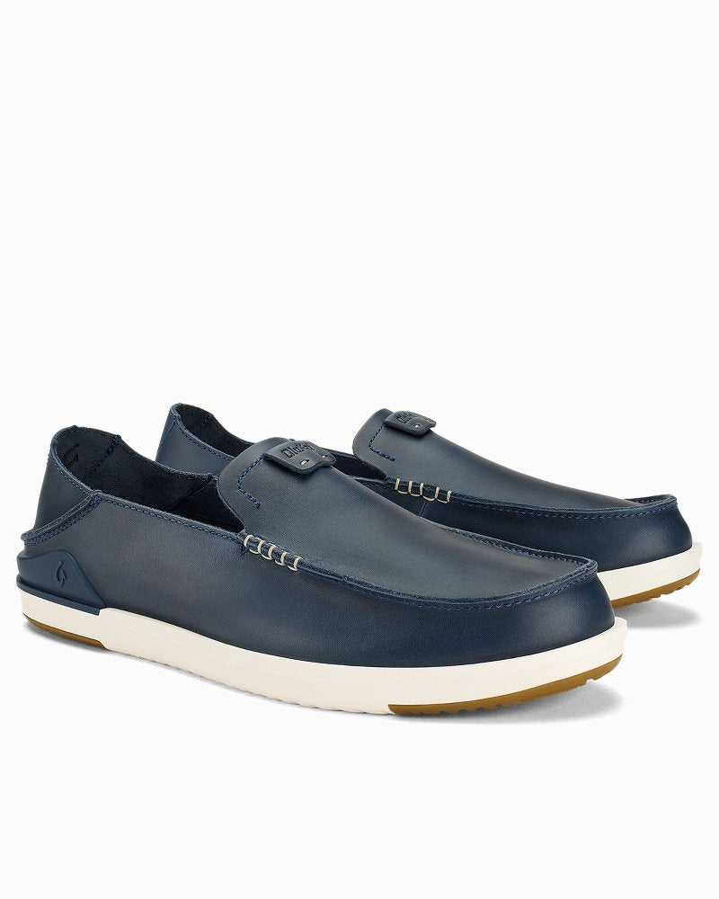 OluKai® Kākaha Leather Slip-On Shoes Lagoon | Tommy Bahama Featured - OluKai® Kākaha Leather Slip-On Shoes