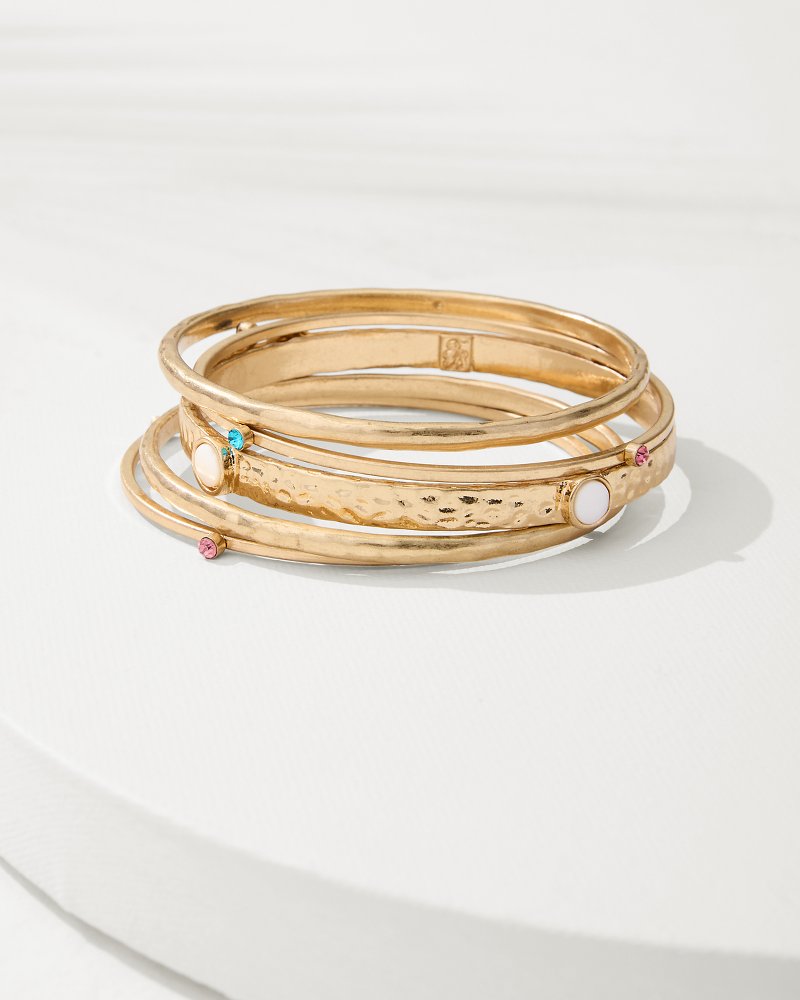 Tidal Treasure Shell Bracelet Set Gold | Tommy Bahama Popular - Tidal Treasure Shell Bracelet Set