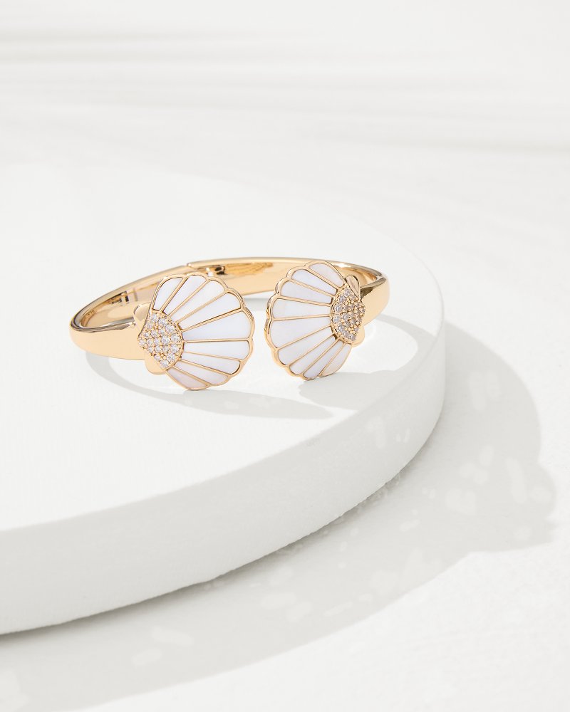 Moments in Paradise Mother of Pearl and Shell Cuff Gold | Tommy Bahama Signature - Moments in Paradise Mother of Pearl and Shell Cuff