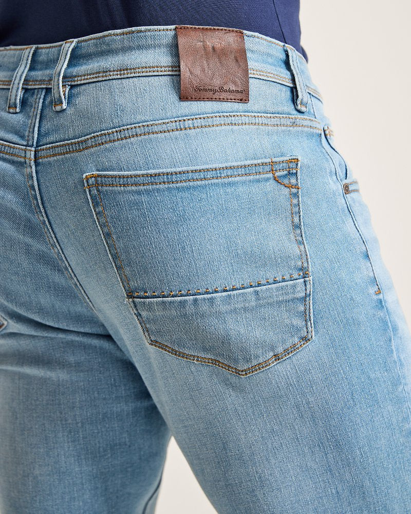 Big & Tall Indigo Palms™ Jeans Light Indigo Wash | Tommy Bahama Exclusive - Big & Tall Indigo Palms™ Jeans