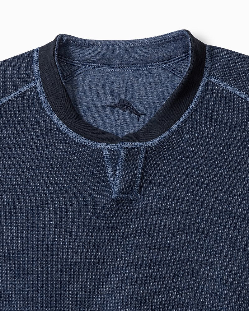 Big & Tall Flip Coast Reversible Abaco Sweatshirt Blue Note Heather | Tommy Bahama Discount - Big & Tall Flip Coast Reversible Abaco Sweatshirt