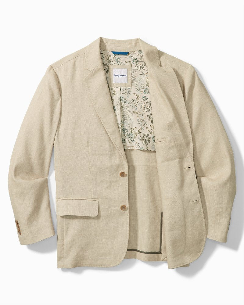 Big & Tall Latigo Beach Linen-Blend Blazer Stone Khaki | Tommy Bahama Best Price - Big & Tall Latigo Beach Linen-Blend Blazer