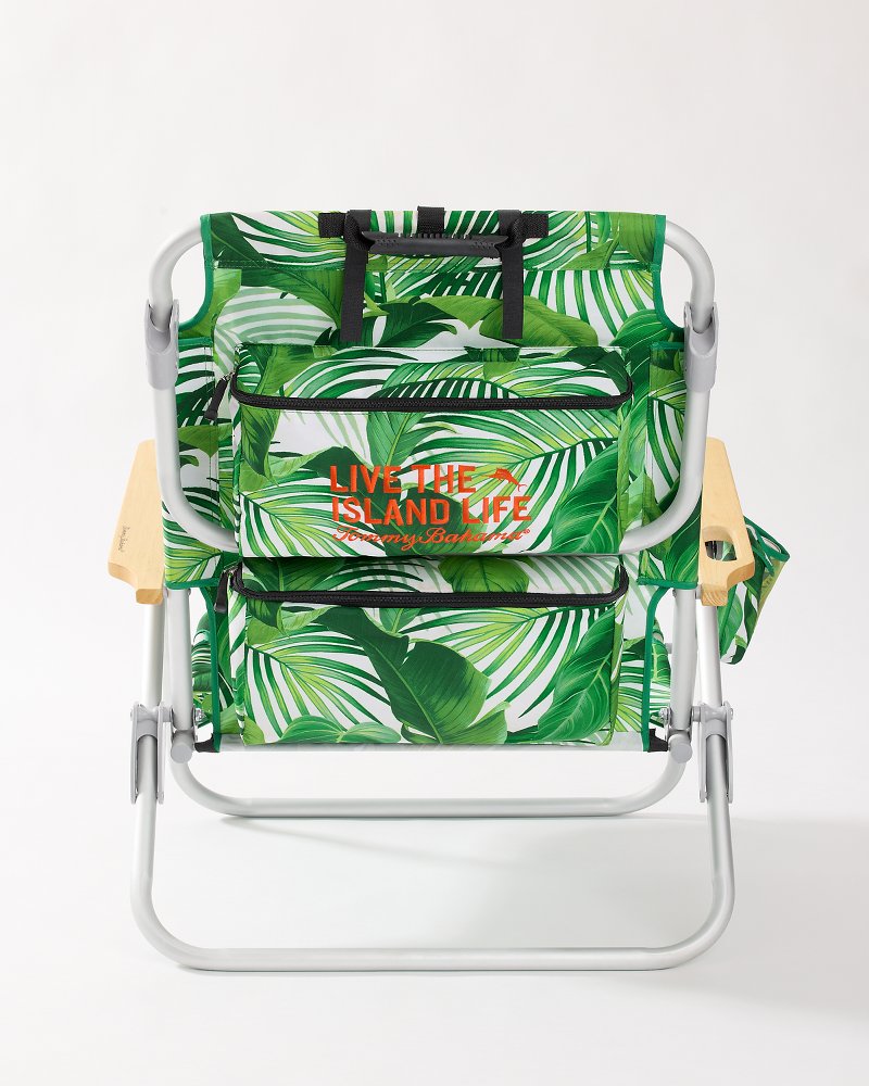 Tommy Bahama Tropical Fronds Deluxe Backpack Beach Chair Multicolor | Tommy Bahama Classic - Tommy Bahama Tropical Fronds Deluxe Backpack Beach Chair