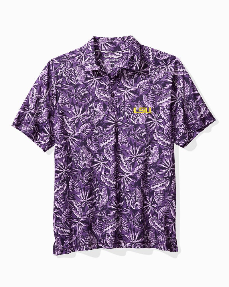 Collegiate Tropical Score Polo LSU | Tommy Bahama Essential - Collegiate Tropical Score Polo