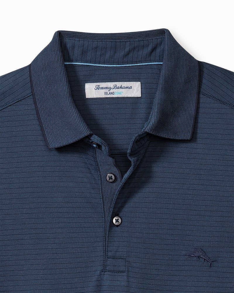 Bay Stripe IslandZone® Polo Ocean Deep | Tommy Bahama Smart Buy - Bay Stripe IslandZone® Polo