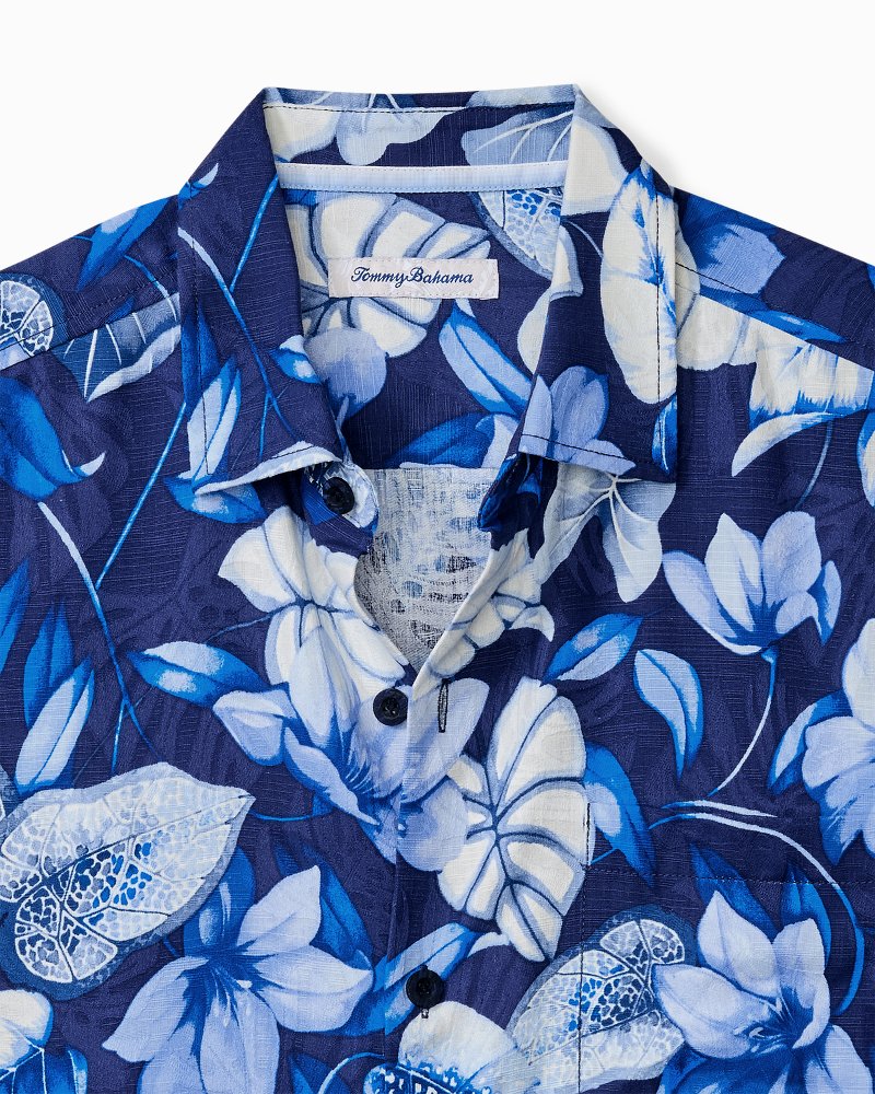 Azure Escape Silk Camp Shirt Royal Indigo | Tommy Bahama Exclusive - Azure Escape Silk Camp Shirt
