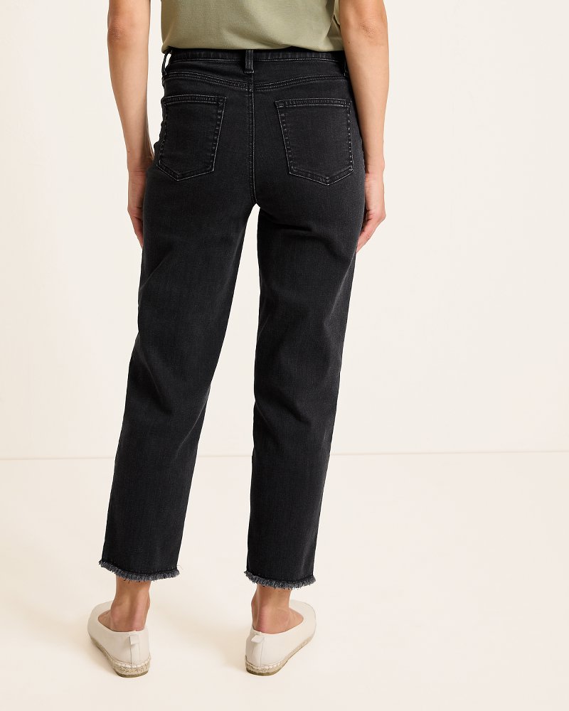 High-Rise Cropped Straight-Leg Jeans Coastal Black Wash | Tommy Bahama Value - High-Rise Cropped Straight-Leg Jeans