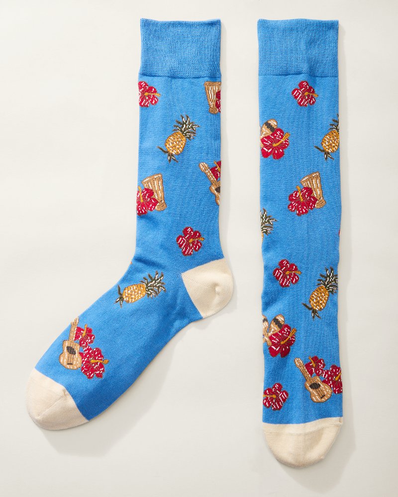 Aloha Spirit Socks Buccaneer Blue | Tommy Bahama Best Price - Aloha Spirit Socks
