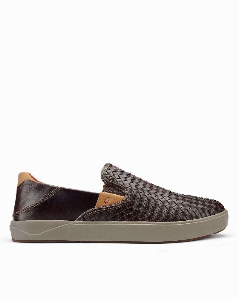 OluKai® Lae'ahi Lauhala Slip-On Sneakers Dark Wood | Tommy Bahama Best Price - OluKai® Lae'ahi Lauhala Slip-On Sneakers