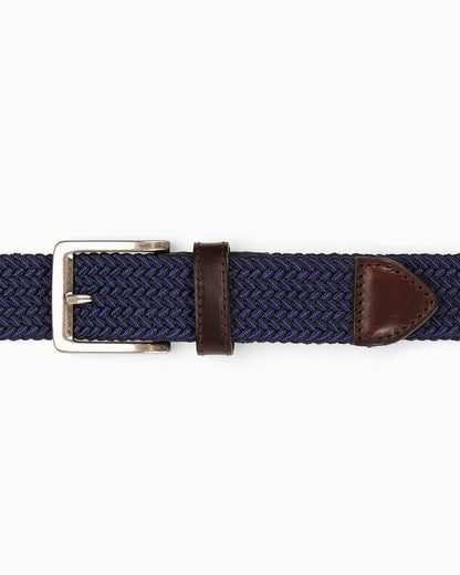 Two-Tone Stretch Webbed Belt Dark Navy | Tommy Bahama Best Price - Two-Tone Stretch Webbed Belt