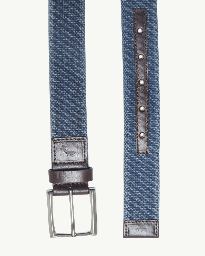 Canvas Webbed Belt Navy | Tommy Bahama Value - Canvas Webbed Belt