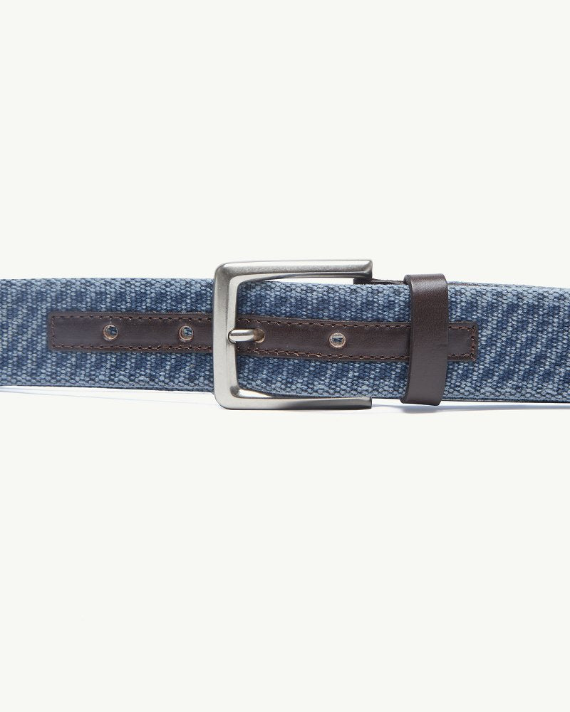 Canvas Webbed Belt Navy | Tommy Bahama Value - Canvas Webbed Belt