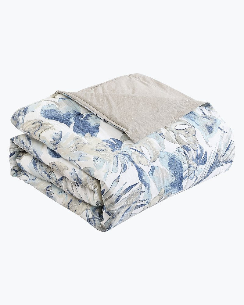 Raw Coast 3-Piece Queen Comforter Set Blue | Tommy Bahama Smart Buy - Raw Coast 3-Piece Queen Comforter Set