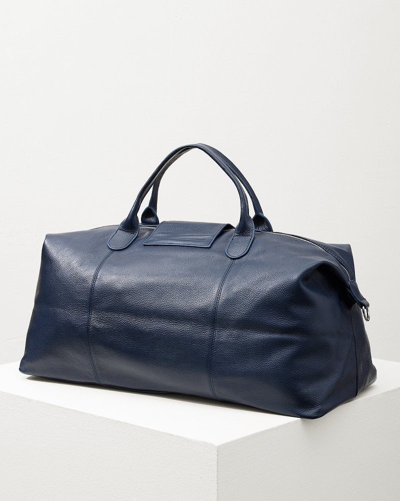 Stanford Navy Leather Duffel Bag Navy | Tommy Bahama Popular - Stanford Navy Leather Duffel Bag