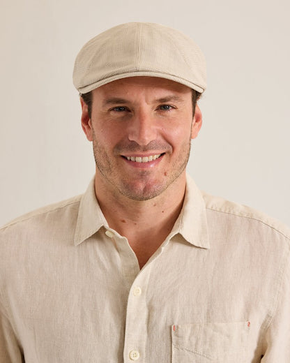 Jeth 8-Panel Cap Chalk Plaid | Tommy Bahama Value - Jeth 8-Panel Cap