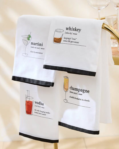 Whiskey Bar Towel White | Tommy Bahama Customer Favorite - Whiskey Bar Towel