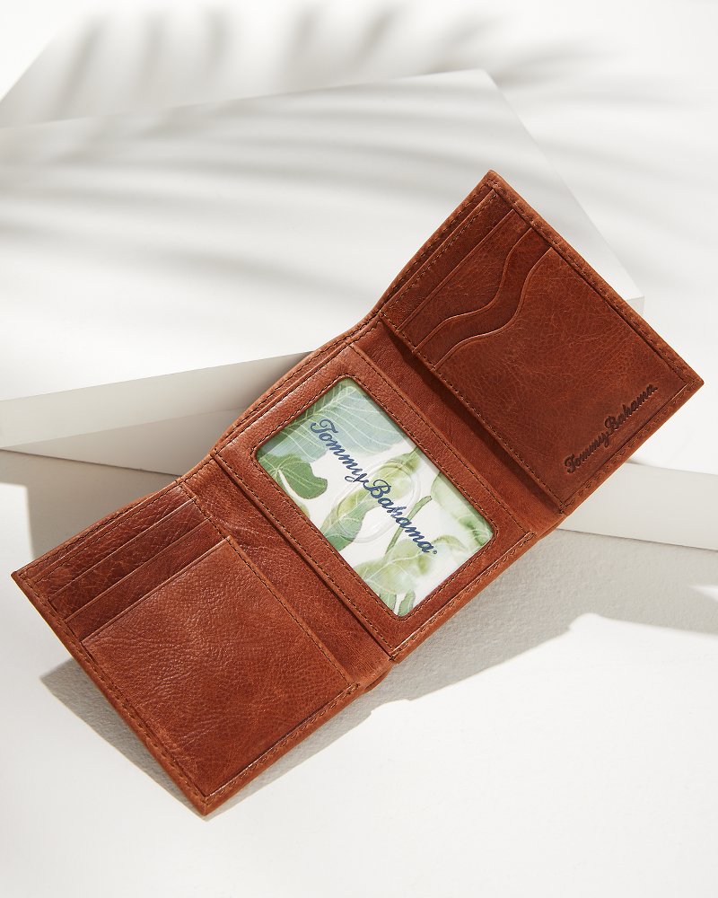 Crunch Trifold Wallet Tan | Tommy Bahama Sale - Crunch Trifold Wallet