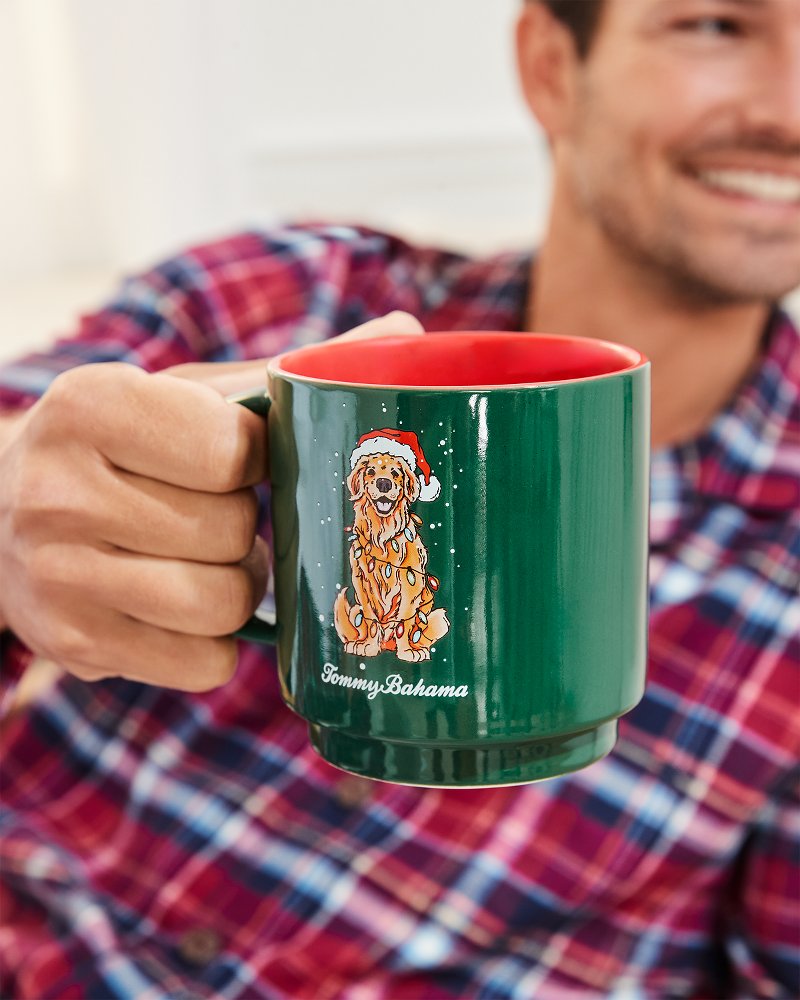Huladay Retriever Stackable Mug Green | Tommy Bahama Discount - Huladay Retriever Stackable Mug