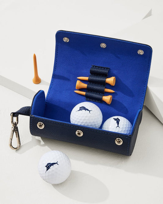 Travel Golf Ball & Tee Set Navy | Tommy Bahama Smart Buy - Travel Golf Ball & Tee Set