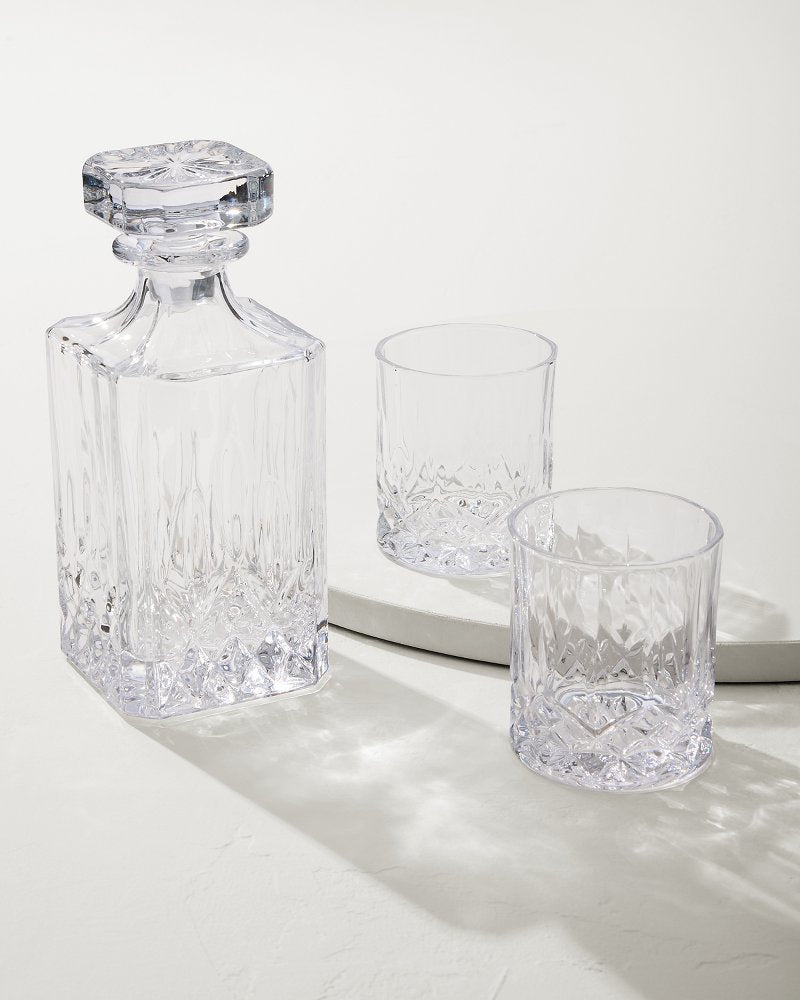 Viski® Admiral Decanter 3-Piece Set Clear | Tommy Bahama Special Offer - Viski® Admiral Decanter 3-Piece Set