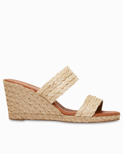 André Assous Nolita Braided Raffia Wedge Sandals Beige | Tommy Bahama Popular - André Assous Nolita Braided Raffia Wedge Sandals