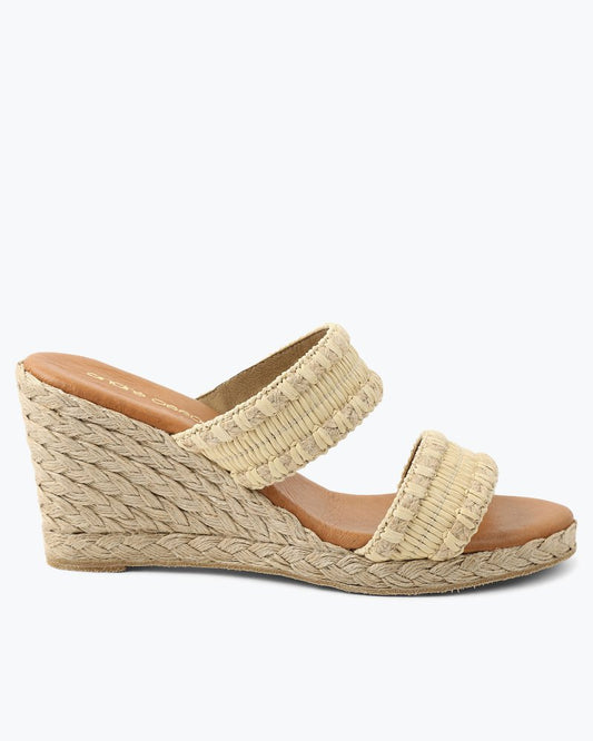 André Assous Nolita Raffia Wedge Sandals Sand | Tommy Bahama Trusted - André Assous Nolita Raffia Wedge Sandals