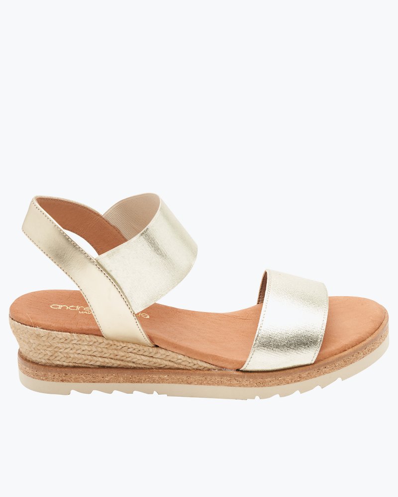 André Assous Neveah Wedge Sandals Platinum | Tommy Bahama Premium - André Assous Neveah Wedge Sandals