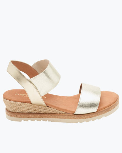 André Assous Neveah Wedge Sandals Platinum | Tommy Bahama Premium - André Assous Neveah Wedge Sandals
