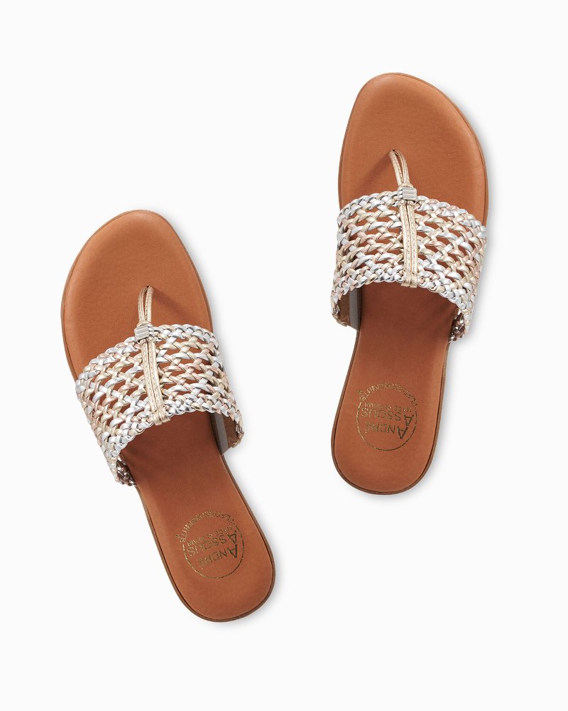 André Assous Nice Featherweights™ Metallic Sandals Metallic | Tommy Bahama Latest - André Assous Nice Featherweights™ Metallic Sandals