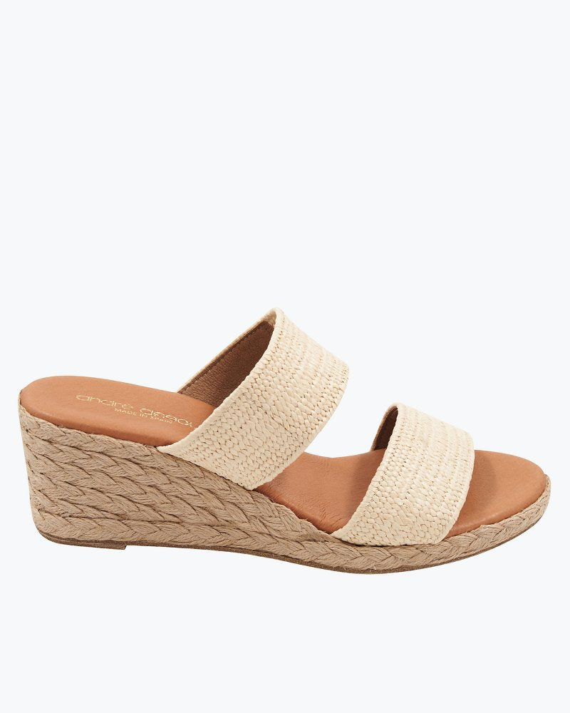 André Assous Nori Espadrille Wedge Sandals Natural | Tommy Bahama Quality - André Assous Nori Espadrille Wedge Sandals