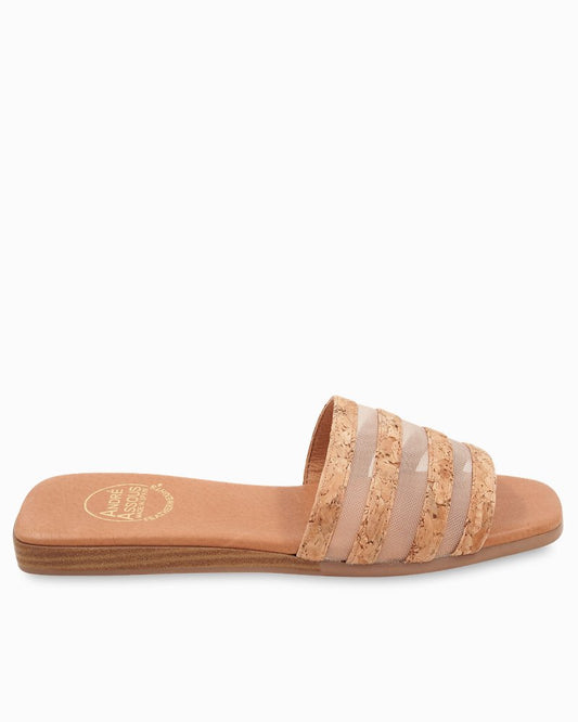 André Assous Kaila Cork & Mesh Sandals Natural | Tommy Bahama Premium - André Assous Kaila Cork & Mesh Sandals