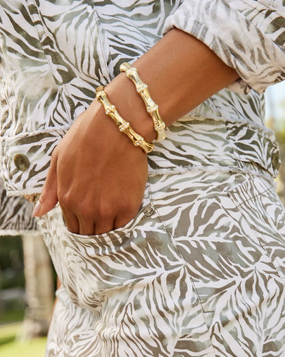 Island Essence Bamboo Bangle Bracelet Gold | Tommy Bahama Signature - Island Essence Bamboo Bangle Bracelet