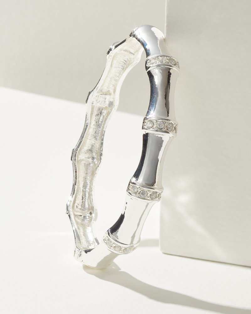 Island Essence Bamboo Bangle Bracelet Silver | Tommy Bahama Featured - Island Essence Bamboo Bangle Bracelet