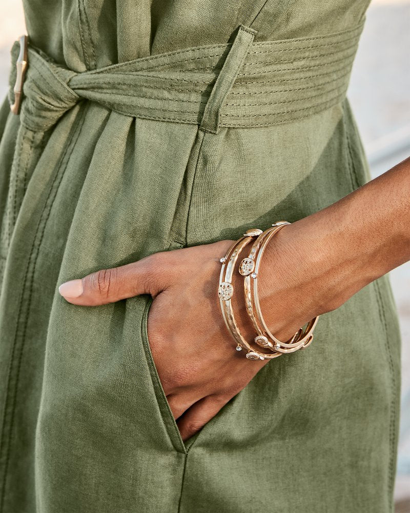 Indigo Bay Sealife Bangle Set Gold | Tommy Bahama Exclusive - Indigo Bay Sealife Bangle Set