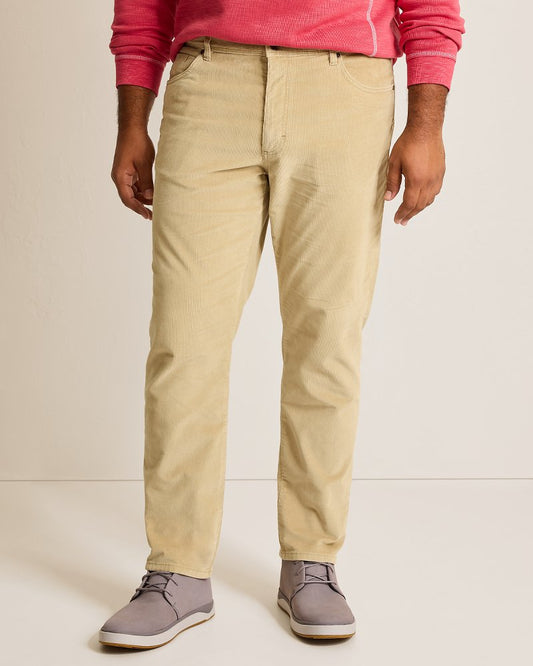 Big & Tall Sea Coast Corduroy 5-Pocket Pants Stone Khaki | Tommy Bahama Top Pick - Big & Tall Sea Coast Corduroy 5-Pocket Pants