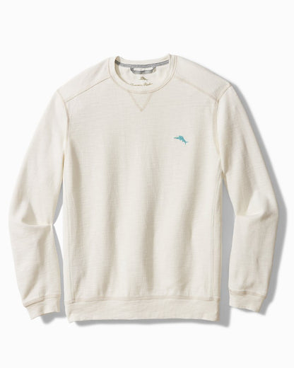 Big & Tall Tobago Bay Crewneck Sweatshirt Coconut | Tommy Bahama Everyday - Big & Tall Tobago Bay Crewneck Sweatshirt