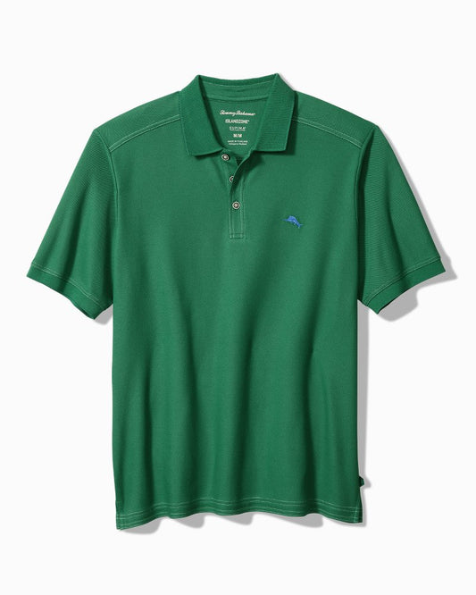 Big & Tall Emfielder IslandZone® Polo Myrtle Green | Tommy Bahama Everyday - Big & Tall Emfielder IslandZone® Polo