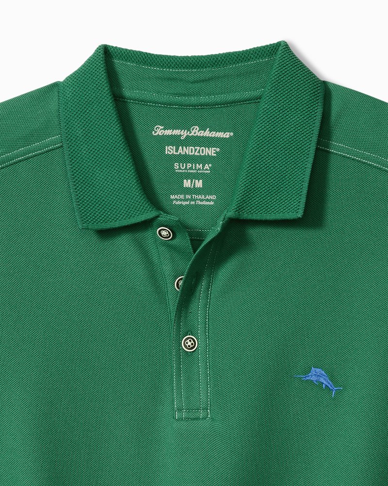 Big & Tall Emfielder IslandZone® Polo Myrtle Green | Tommy Bahama Everyday - Big & Tall Emfielder IslandZone® Polo