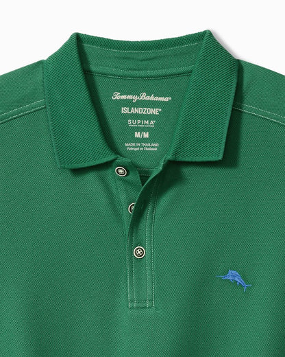 Big & Tall Emfielder IslandZone® Polo Myrtle Green | Tommy Bahama Everyday - Big & Tall Emfielder IslandZone® Polo