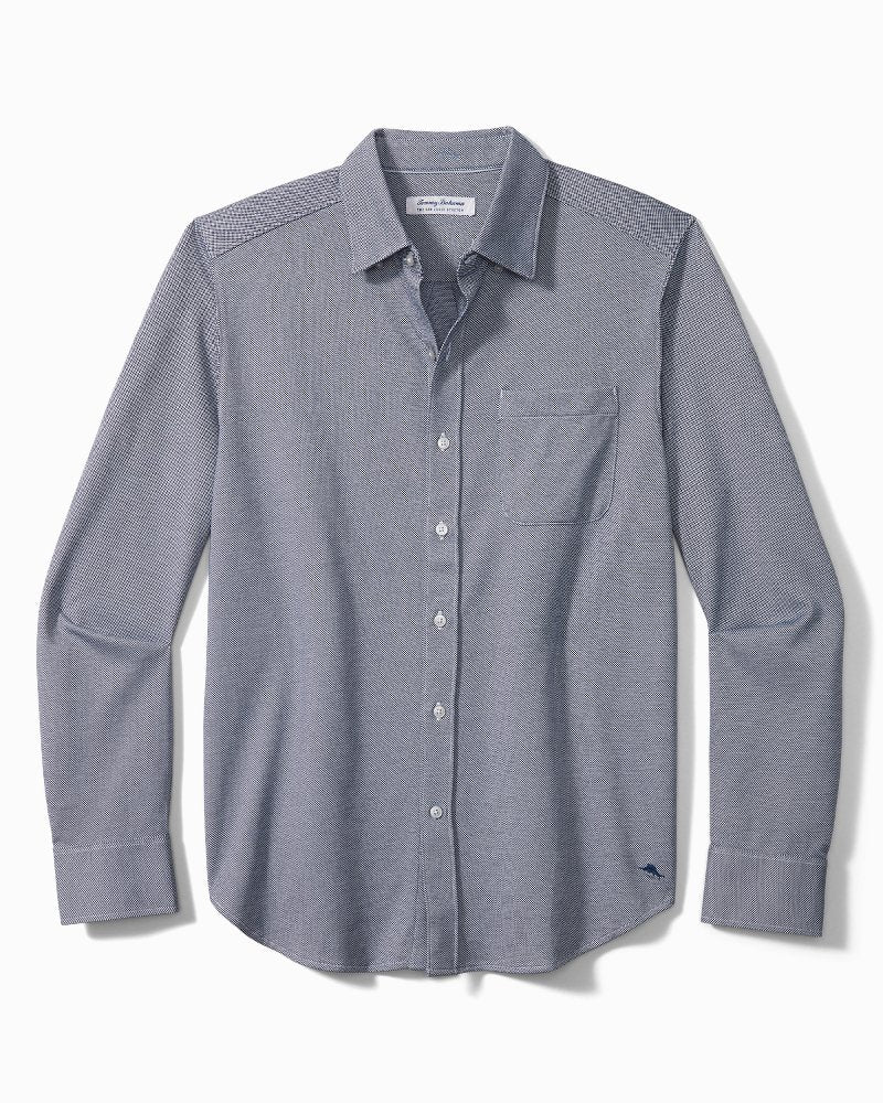 Big & Tall San Lucio Knit Stretch Shirt Bering Blue | Tommy Bahama Trending - Big & Tall San Lucio Knit Stretch Shirt