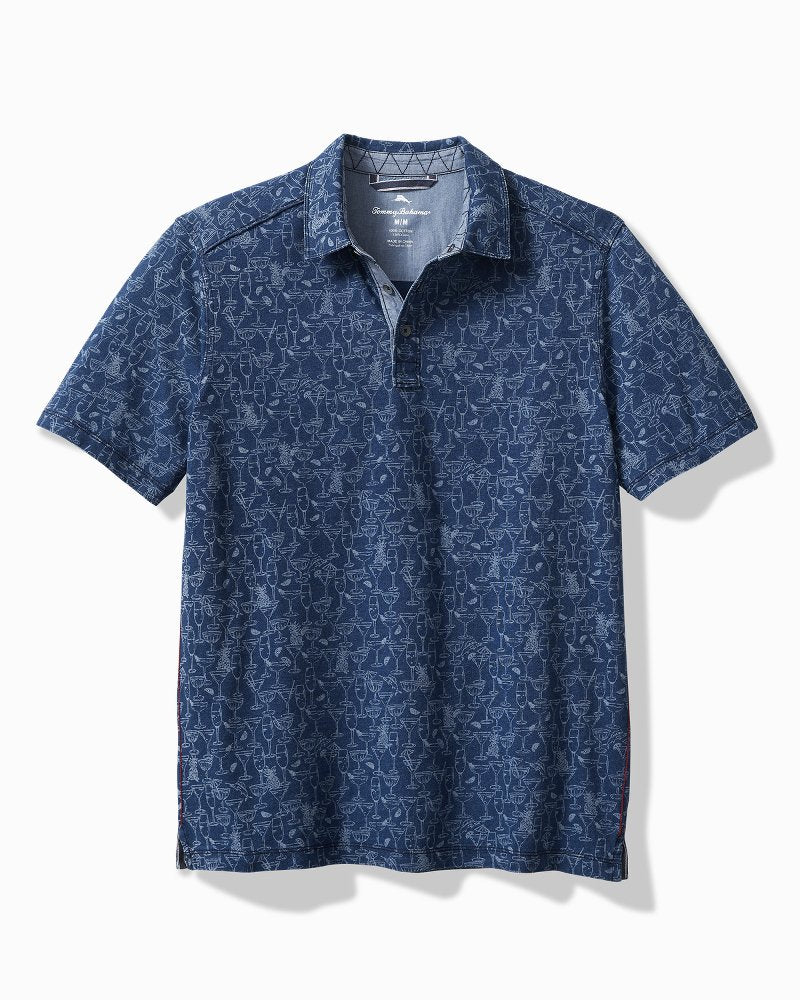 Big & Tall Sippin' Soiree Polo Indigo | Tommy Bahama Best Price - Big & Tall Sippin' Soiree Polo