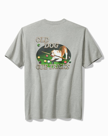 Big & Tall Old Dog, Cue Tricks Graphic Pocket T-Shirt Grey Heather | Tommy Bahama Featured - Big & Tall Old Dog, Cue Tricks Graphic Pocket T-Shirt