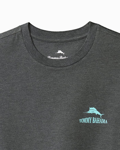 Big & Tall Five Star Hotel Graphic T-Shirt Coal Heather | Tommy Bahama Special Offer - Big & Tall Five Star Hotel Graphic T-Shirt