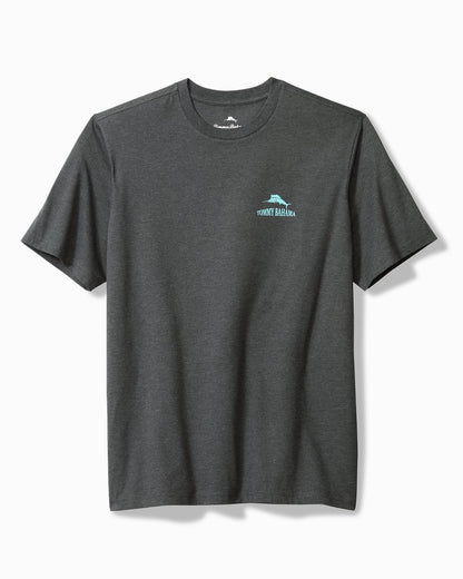 Big & Tall Five Star Hotel Graphic T-Shirt Coal Heather | Tommy Bahama Special Offer - Big & Tall Five Star Hotel Graphic T-Shirt