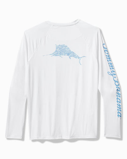 Big & Tall Chill Time Surf IslandZone® Rash Guard White | Tommy Bahama Hot Sale - Big & Tall Chill Time Surf IslandZone® Rash Guard