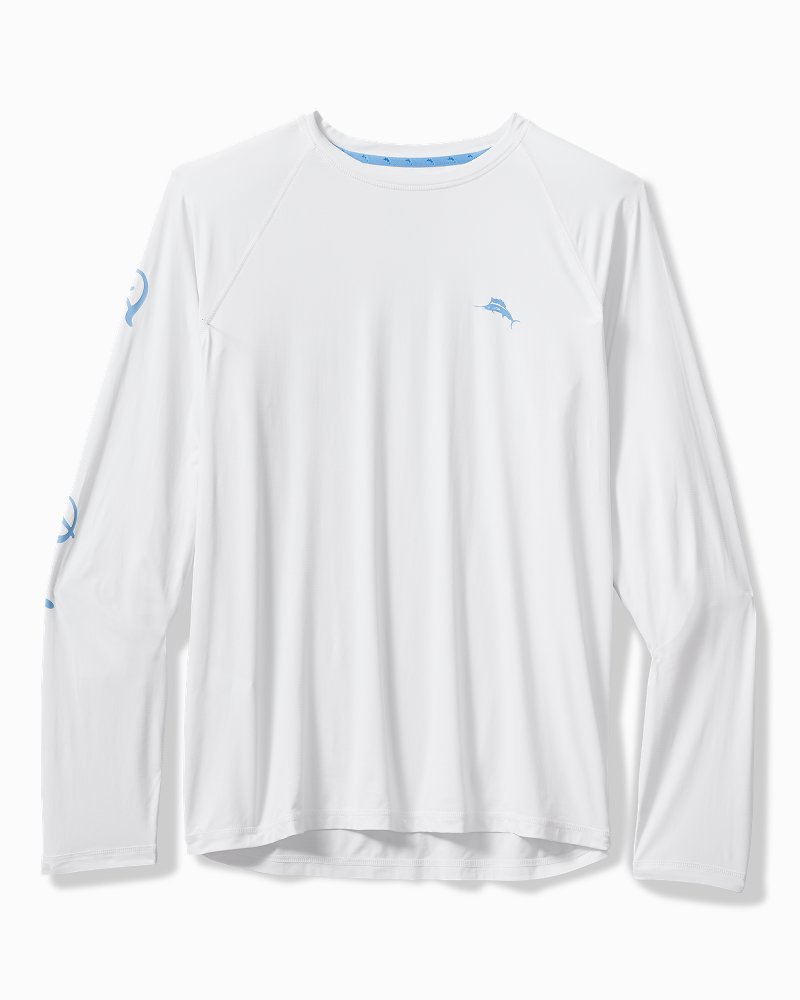 Big & Tall Chill Time Surf IslandZone® Rash Guard White | Tommy Bahama Hot Sale - Big & Tall Chill Time Surf IslandZone® Rash Guard