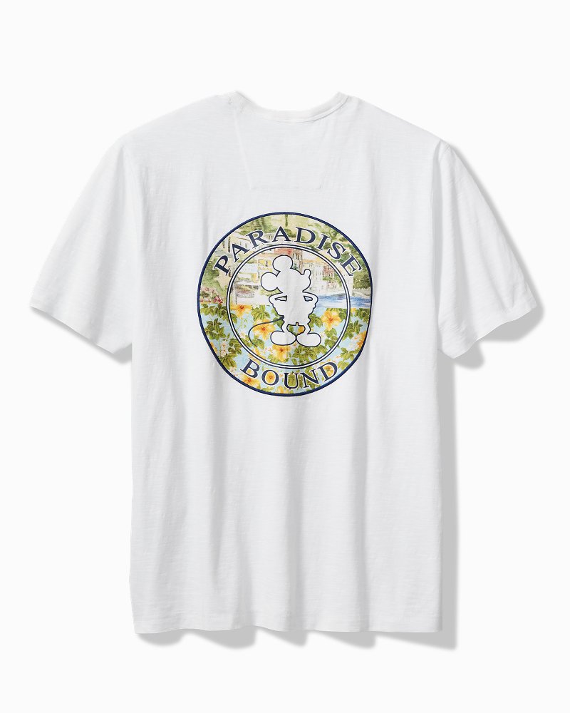 Big & Tall Disney x Tommy Bahama Paradise Bound Short-Sleeve Lux T-Shirt White | Tommy Bahama Exclusive - Big & Tall Disney x Tommy Bahama Paradise Bound Short-Sleeve Lux T-Shirt