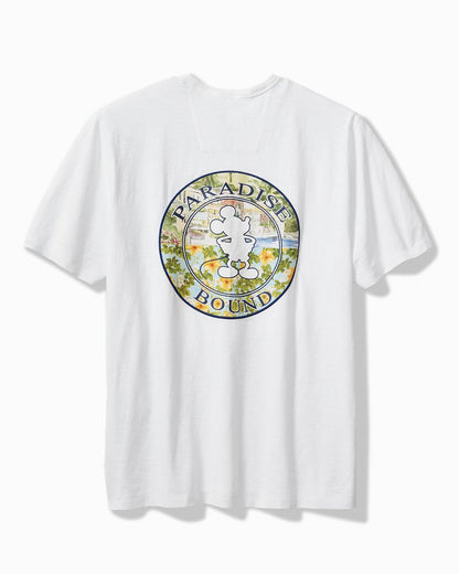 Big & Tall Disney x Tommy Bahama Paradise Bound Short-Sleeve Lux T-Shirt White | Tommy Bahama Exclusive - Big & Tall Disney x Tommy Bahama Paradise Bound Short-Sleeve Lux T-Shirt