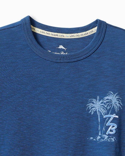 Big & Tall High Tide Hangout Long-Sleeve Lux T-Shirt Dark Blue Muse | Tommy Bahama Trusted - Big & Tall High Tide Hangout Long-Sleeve Lux T-Shirt