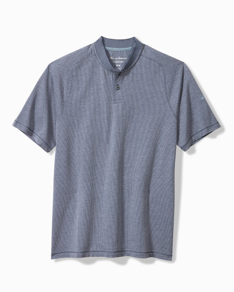 Big & Tall Alki Point Short-Sleeve IslandZone® Henley Eclipse | Tommy Bahama Everyday - Big & Tall Alki Point Short-Sleeve IslandZone® Henley